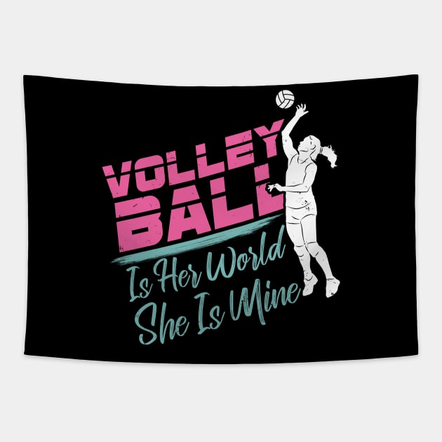 Cute Volleyball Mom Sport Lover Gift Tapestry by Dolde08