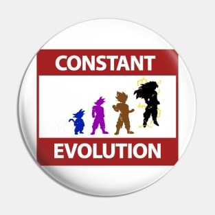 Constant Evolution (Saiyan Rank) Pin