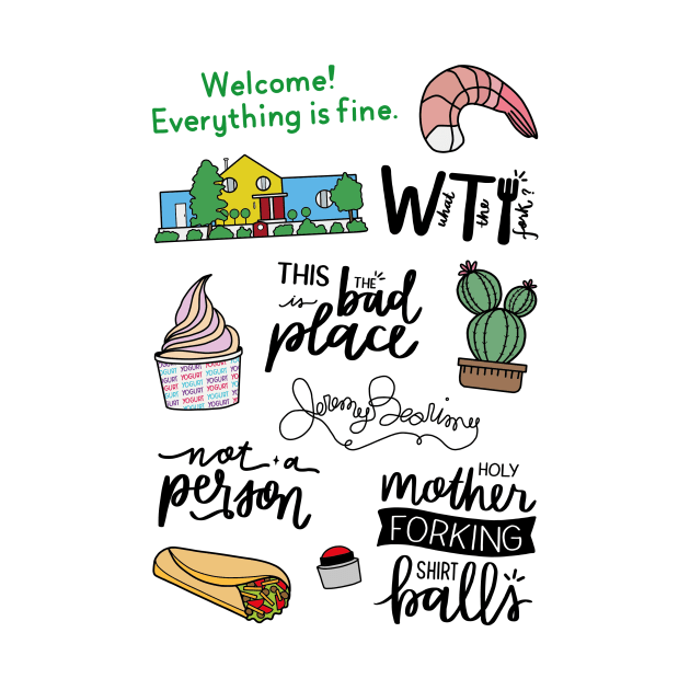 The Good Place TV Show Art by lettersofjoy