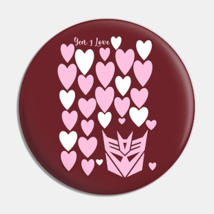 Transformers - GEN 1 - Decepticons Valentine’s day Pin