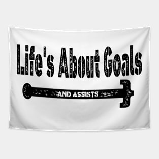 Life's About Goals Tapestry