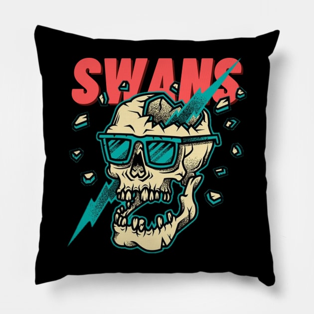 swans Pillow by Maria crew