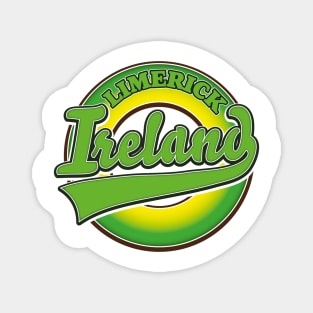 Limerick Ireland retro logo Magnet