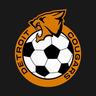 Defunct Detroit Cougars NASL Soccer 1968 T-Shirt