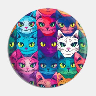 Cats pattern Pin