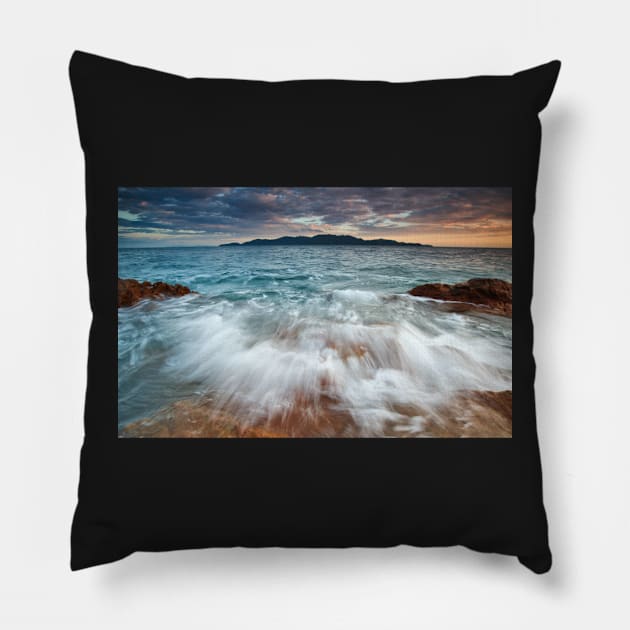 Magnetic sunrise Pillow by MattNQ