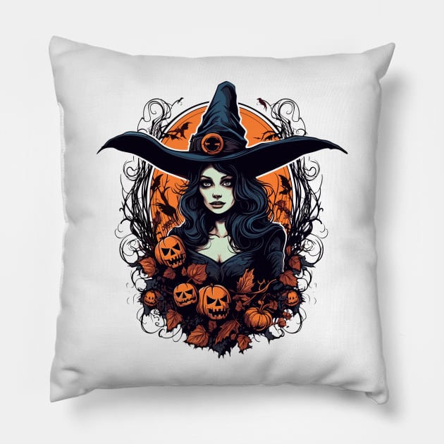 Halloween Pillow by Chromatic Fusion Studio