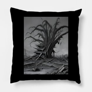 Earthquake Devastation Pillow