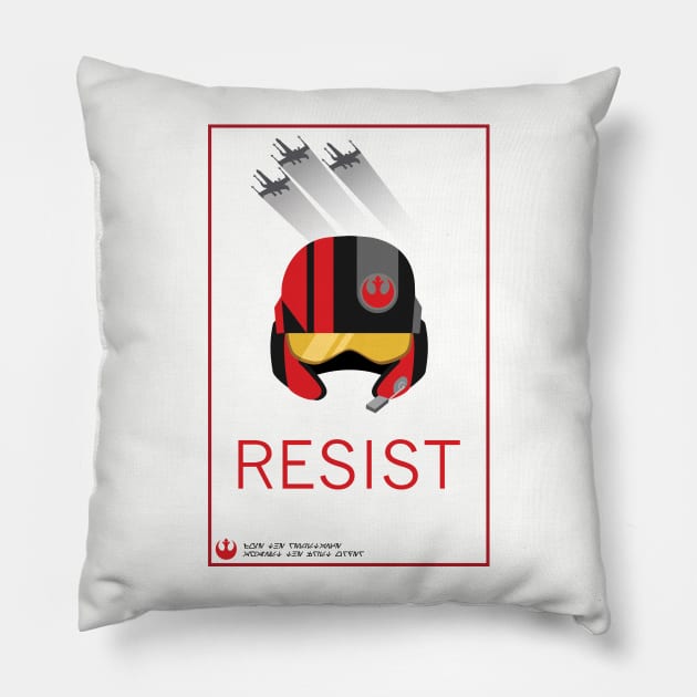 Resist! Pillow by Juice_On