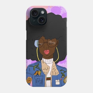 Black girl magic (black afro) Phone Case