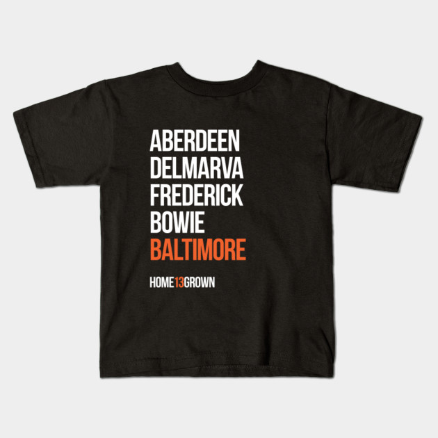 baltimore orioles kids shirts
