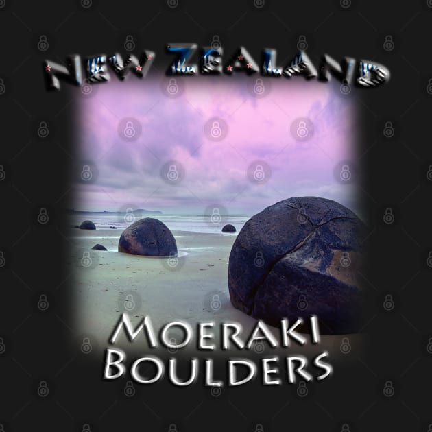 New Zealand - Moeraki Boulders by TouristMerch