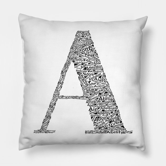 Letter A Pillow by senay