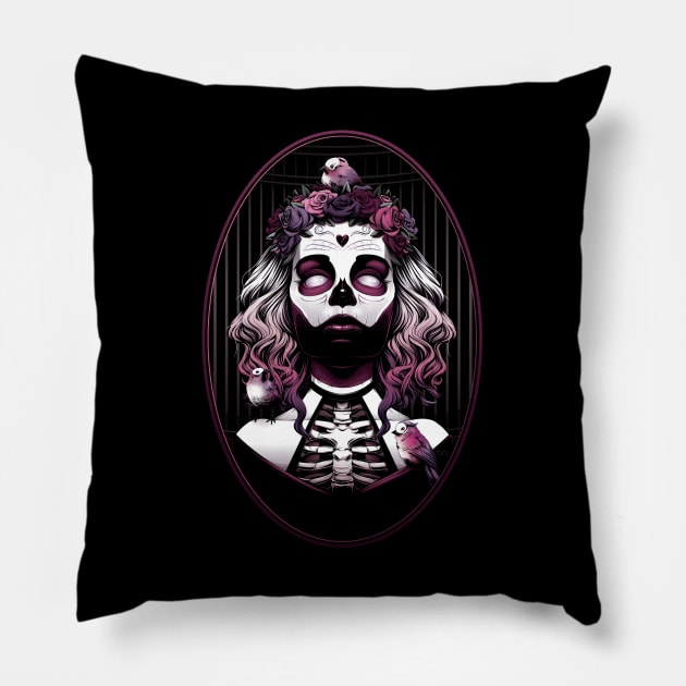 Bird Cage Pillow by redappletees