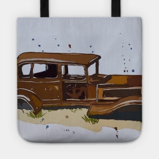 1932 Studebaker found on Route 66 in Petroglyph National Park Tote