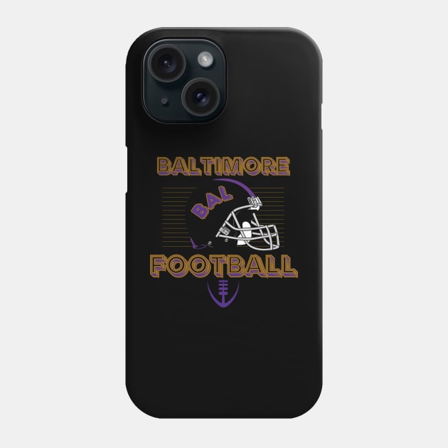 Baltimore Football Vintage Style Phone Case by Borcelle Vintage Apparel 