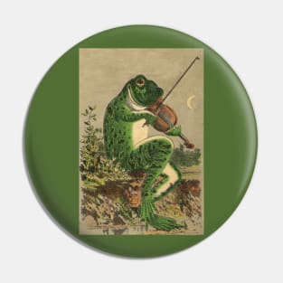 Fiddle Frog Pin