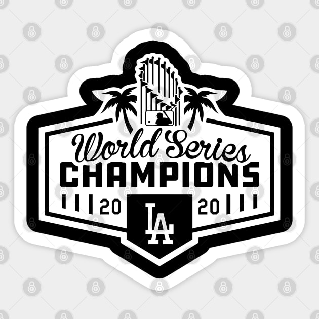 2020 Dodgers Lakers Champions Los Angeles stickers LA