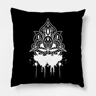 Drippy mandala drippy hoodies dripping design Pillow