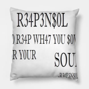 ReapenSol Quote Pillow