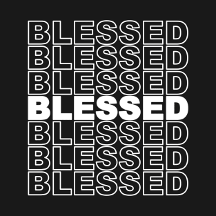 Blessed Stacked Text T-Shirt