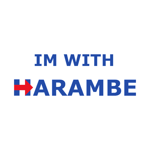 Im With Harambe (Blue) by harambism