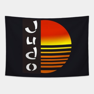 Judo red sun Tapestry