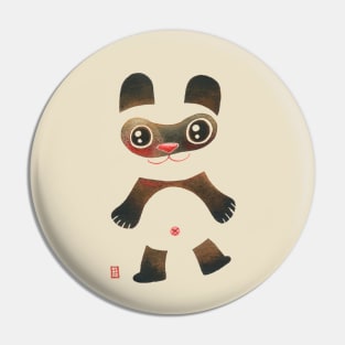 Panda Raccoon Pin