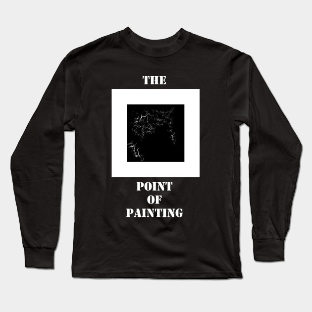 The Zero Point Of Painting Black Square Long Sleeve T Shirt Teepublic