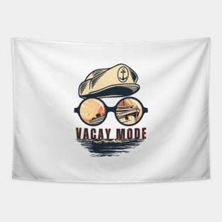 Retro Vacay Mode Cruise Tapestry