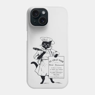 Au Chat Noir Restaurant Phone Case