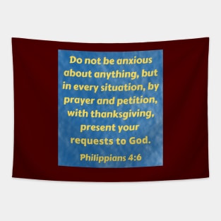 Bible Verse Philippians 4:6 Tapestry