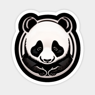 Cute Panda Vector Artwork Magnet