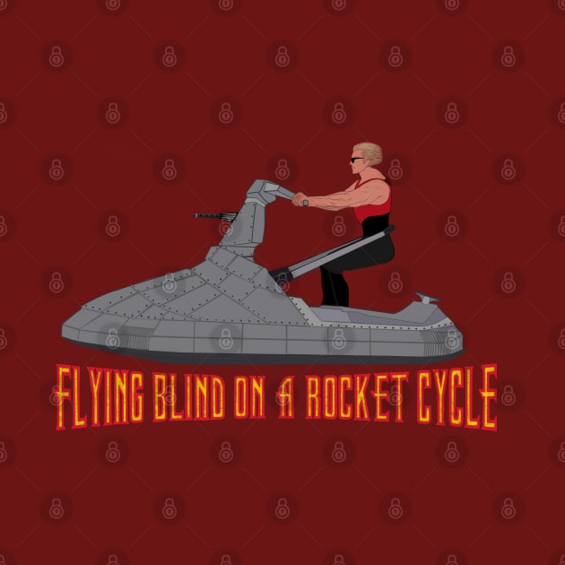 Flying Blind on a Rocket Cycle by DistractedGeek