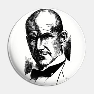 Eugene V. Debs Silhouette - Democratic Socialist, Leftist, Socialism Pin