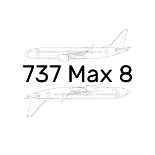 737 max 8 T-Shirt