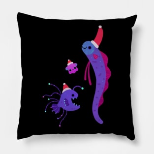 Christmas in the deep sea Pillow