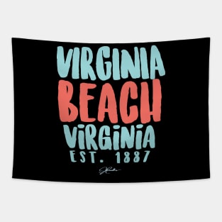 Virginia Beach, Virginia, Est. 1887 Tapestry