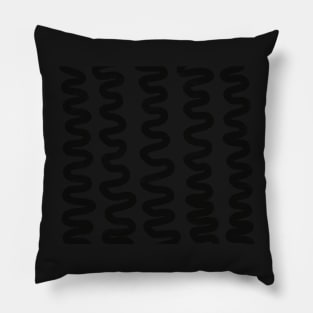 black curves Pillow