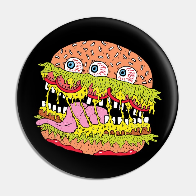 Burger Monster Pin by saif