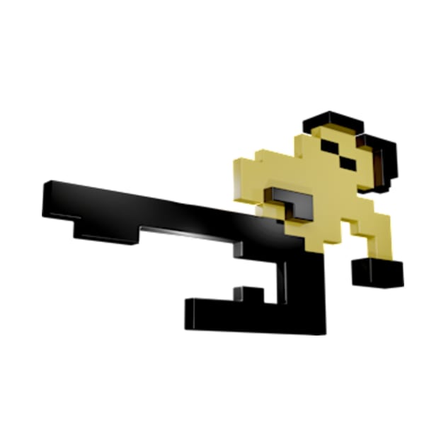 8-bit Bruce Lee in 3D by with Gusto