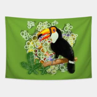 Artistic toucan Tapestry