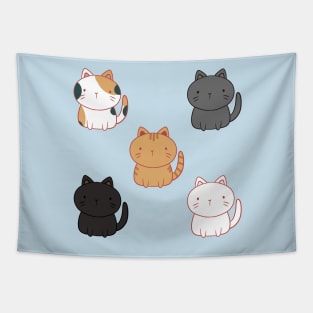 Cute cats illustration Tapestry