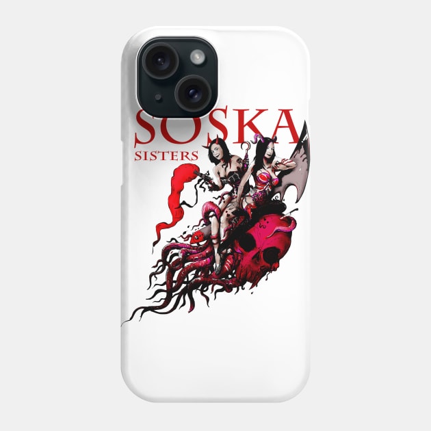 Twisted Twins Lovecraft edition Phone Case by MJHiblenART