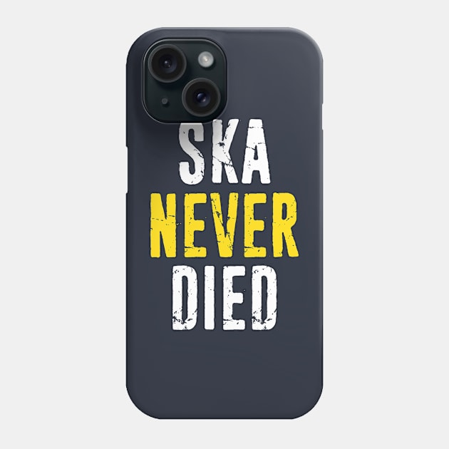 Ska Never Died Jamaica Jamaican Punk Emo Skater Distressed Phone Case by missalona