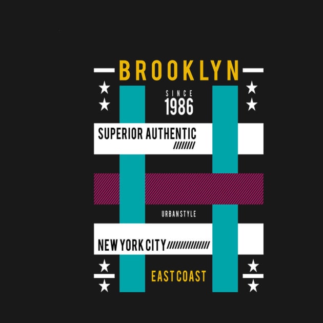 Brooklyn NY 1986 T-Shirt by 7usnksa