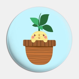 Cute Mandrake In A Pot Pin