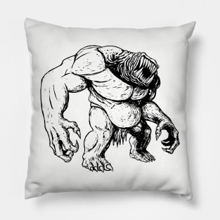 Devourer (black line) Pillow