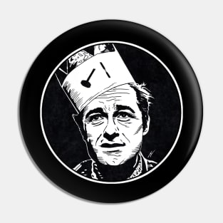 WALTER PAISLEY - A Bucket of Blood (Circle Black and White) Pin