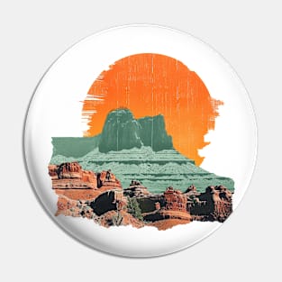 Sedona Vintage-Style Desert Majesty Art Print Pin